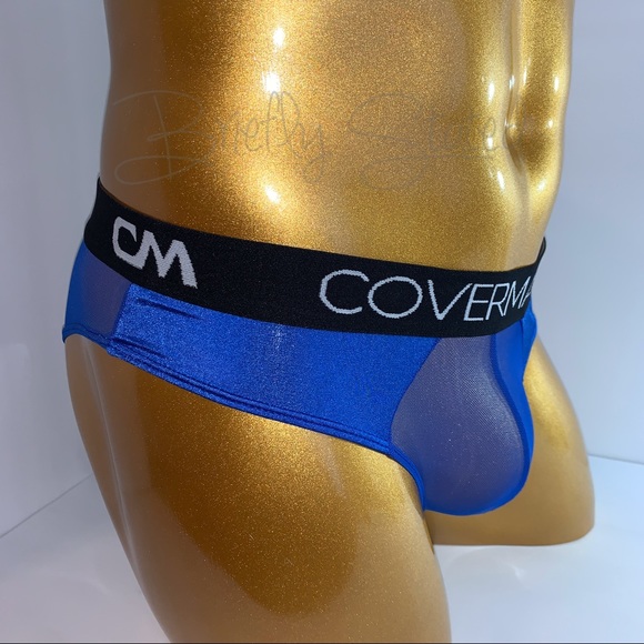 Cover Male Sheer Briefs - Blue (S) - Picture 2 of 6